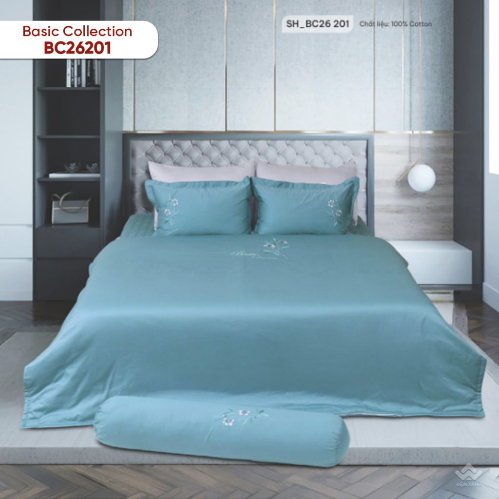 Chăn ga gối Sông Hồng Basic Cotton BC26201