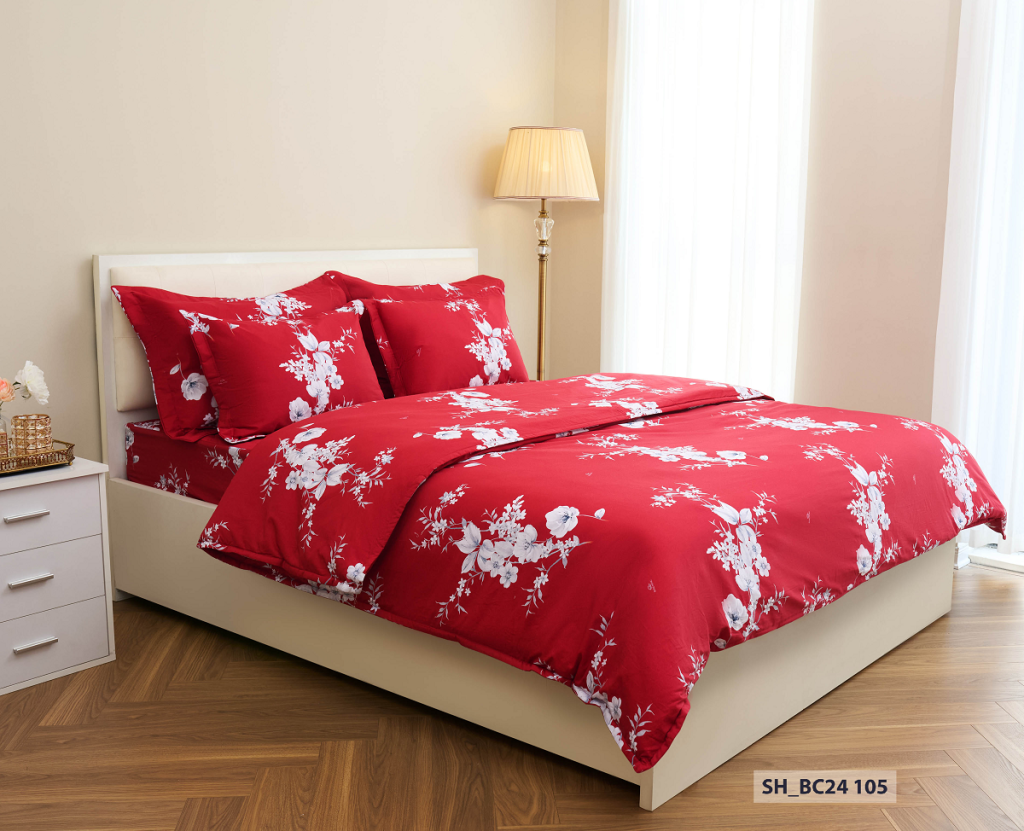 Chăn ga gối Sông Hồng Basic cotton BC24105