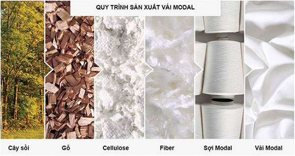 quy trình sản xuất vải modal