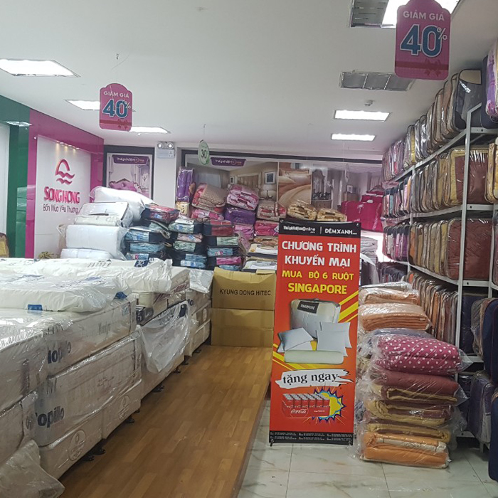 đệm bông ép sông hồng tốt đẹp rẻ