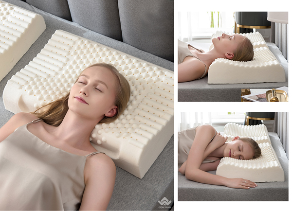 gối cao su cho giấc ngủ ngon