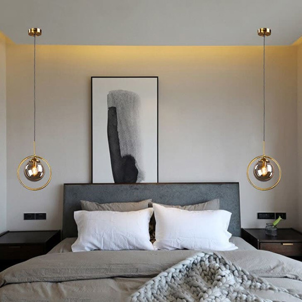 đèn treo trang trí phòng ngủ