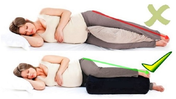 kẹp gối giữa 2 chân