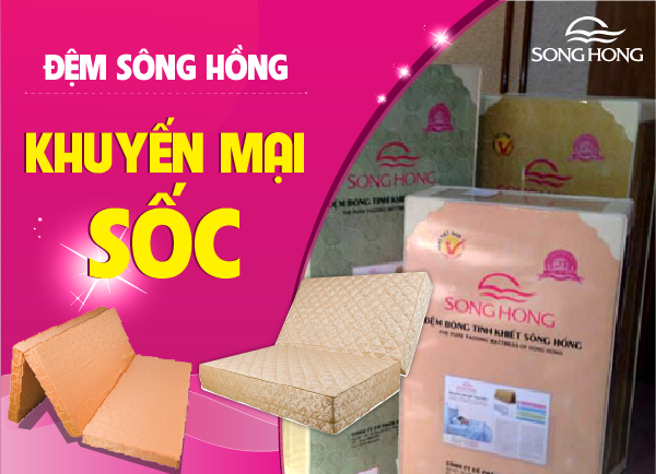 Đệm Sông Hồng Khuyến mãi Giảm Giá cực Sốc Hà Nội 2019