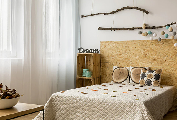 phòng ngủ phong cách Rustic