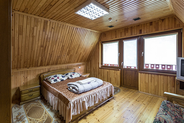 phòng ngủ phong cách Rustic