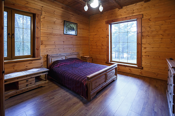 phòng ngủ phong cách Rustic