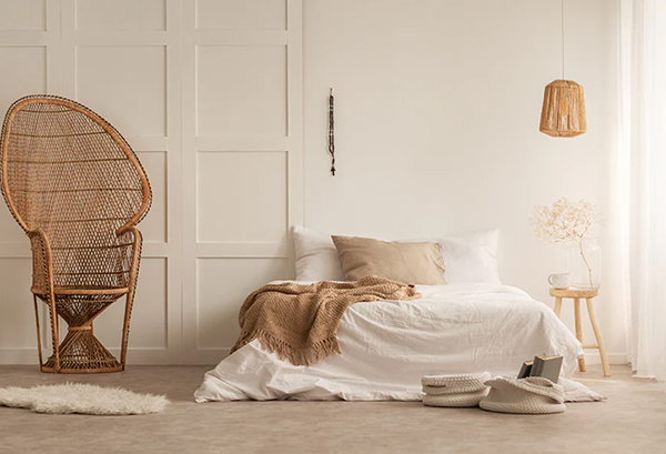 phòng ngủ phong cách Rustic