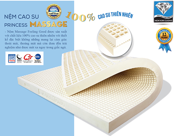 [Cập nhật] Bảng giá Đệm cao su Kim Cương Massage mới nhất 2020