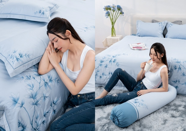 Chăn ga gối Sông Hồng nổi bật sự mềm mịn, thoáng mát