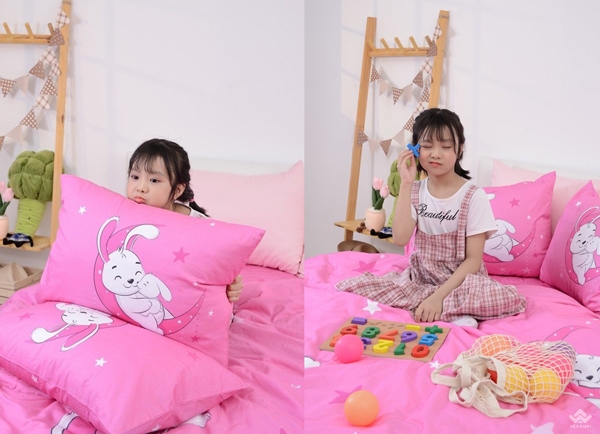 Gợi ý màu sắc chăn ga gối cho bé nhìn là thích, nằm là mê