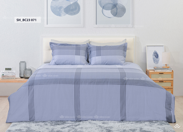 Vỏ chăn xuân thu Sông Hồng basic cotton BC23071