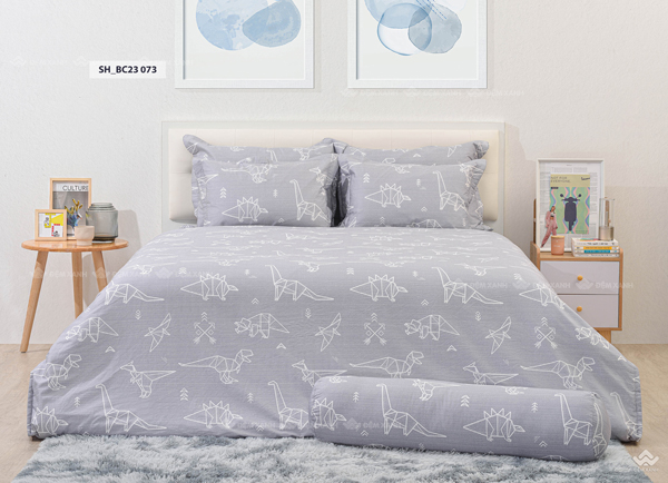 Vỏ chăn xuân thu Sông Hồng basic cotton BC23073