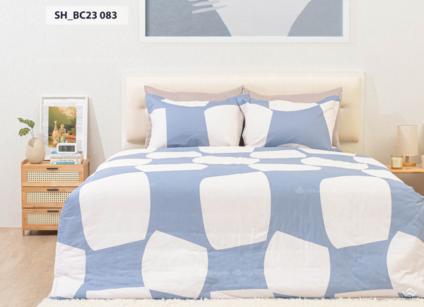 Vỏ chăn xuân thu Sông Hồng basic cotton BC23083