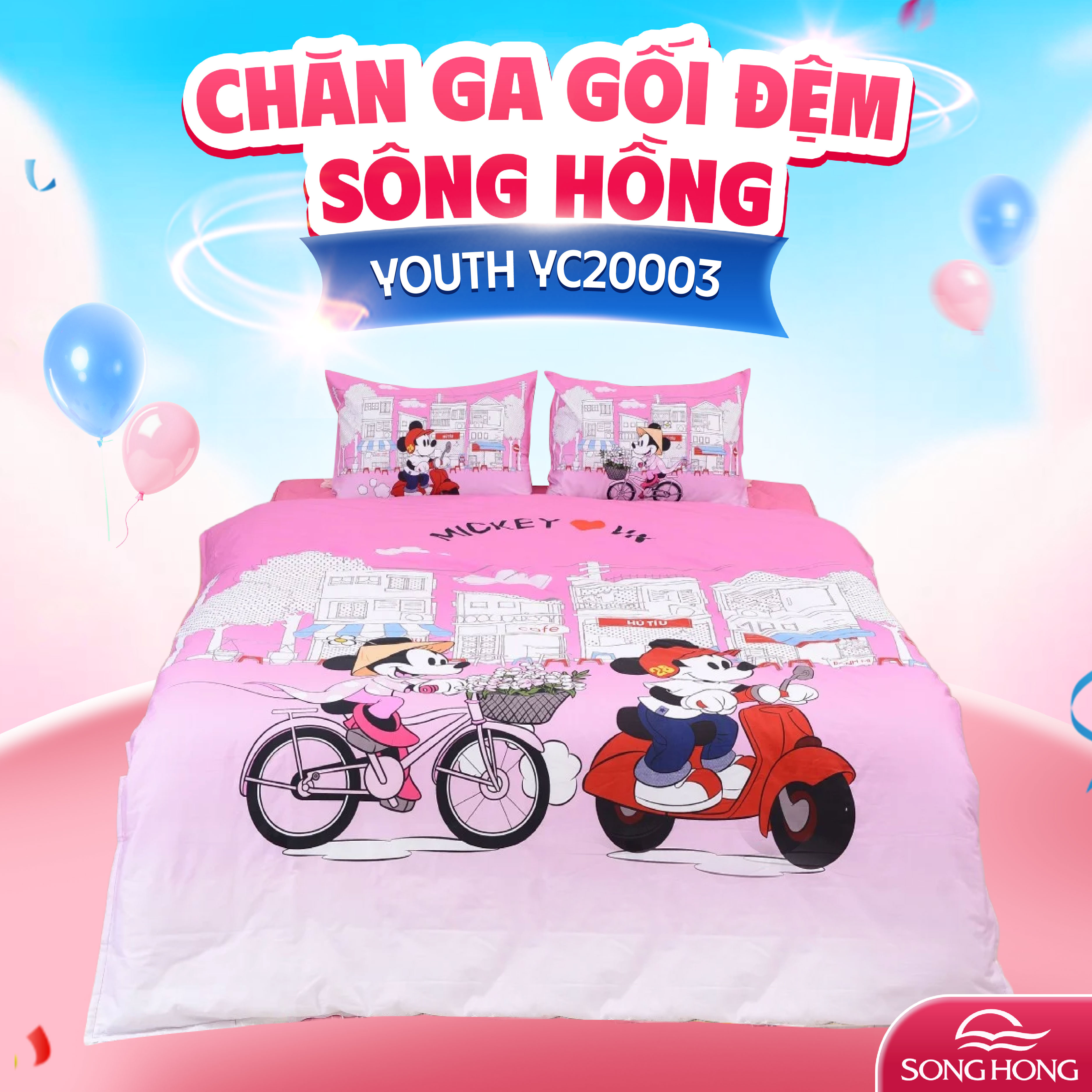 Chăn ga gối Sông Hồng Youth YC20003