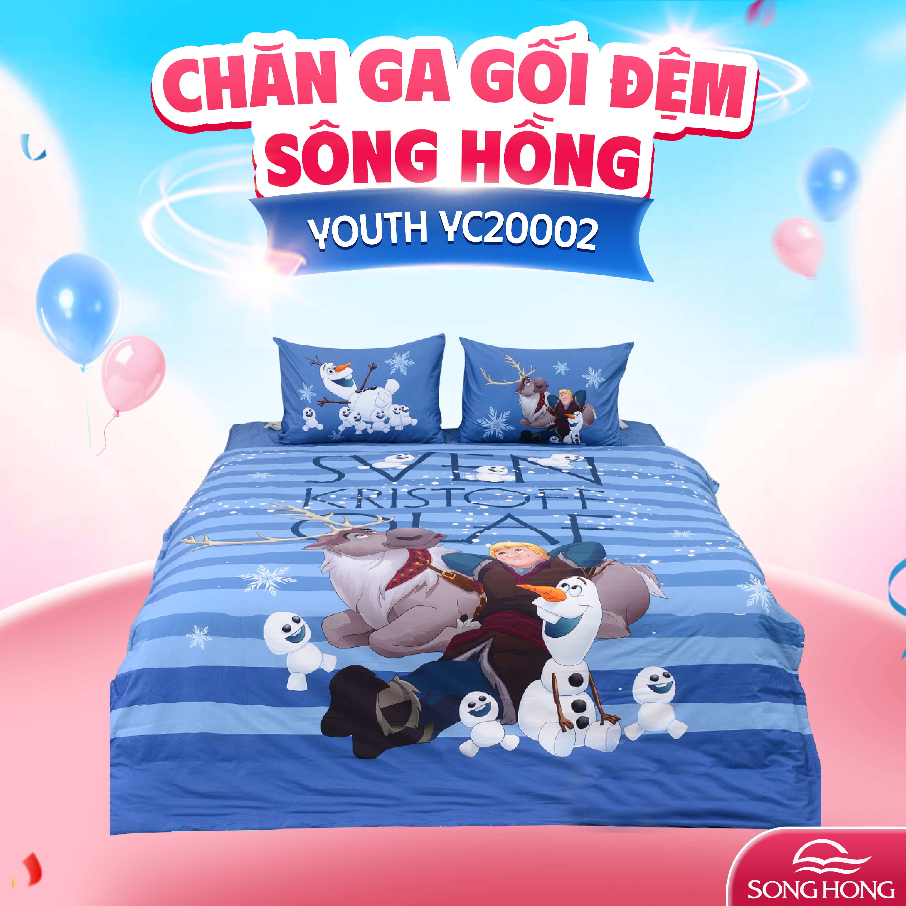 Chăn ga gối Sông Hồng Youth YC20002