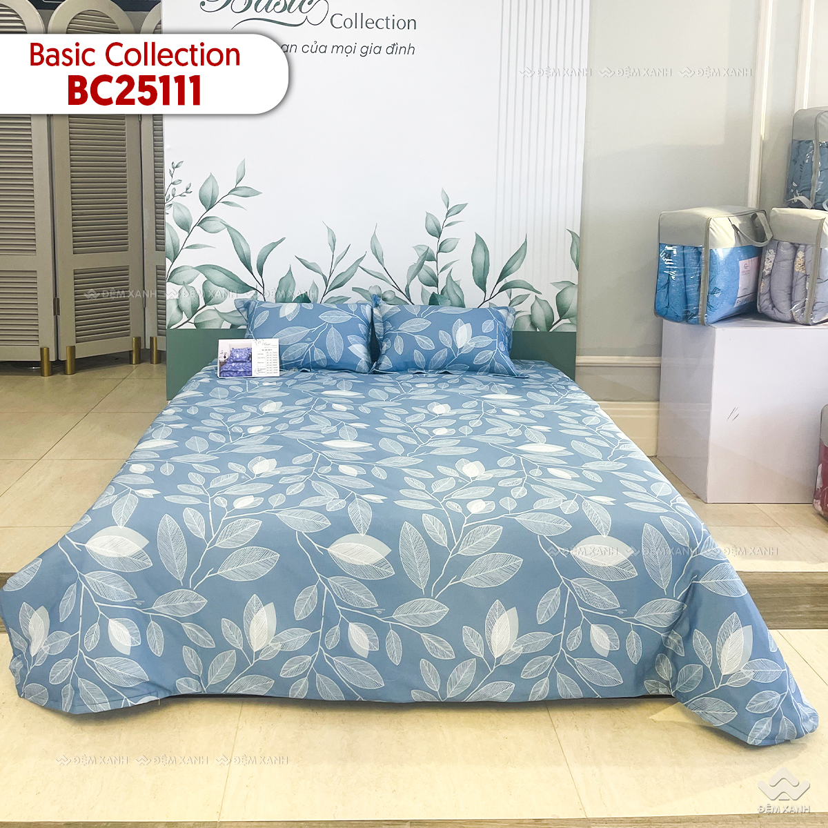 Chăn ga gối Sông Hồng Basic cotton BC25111