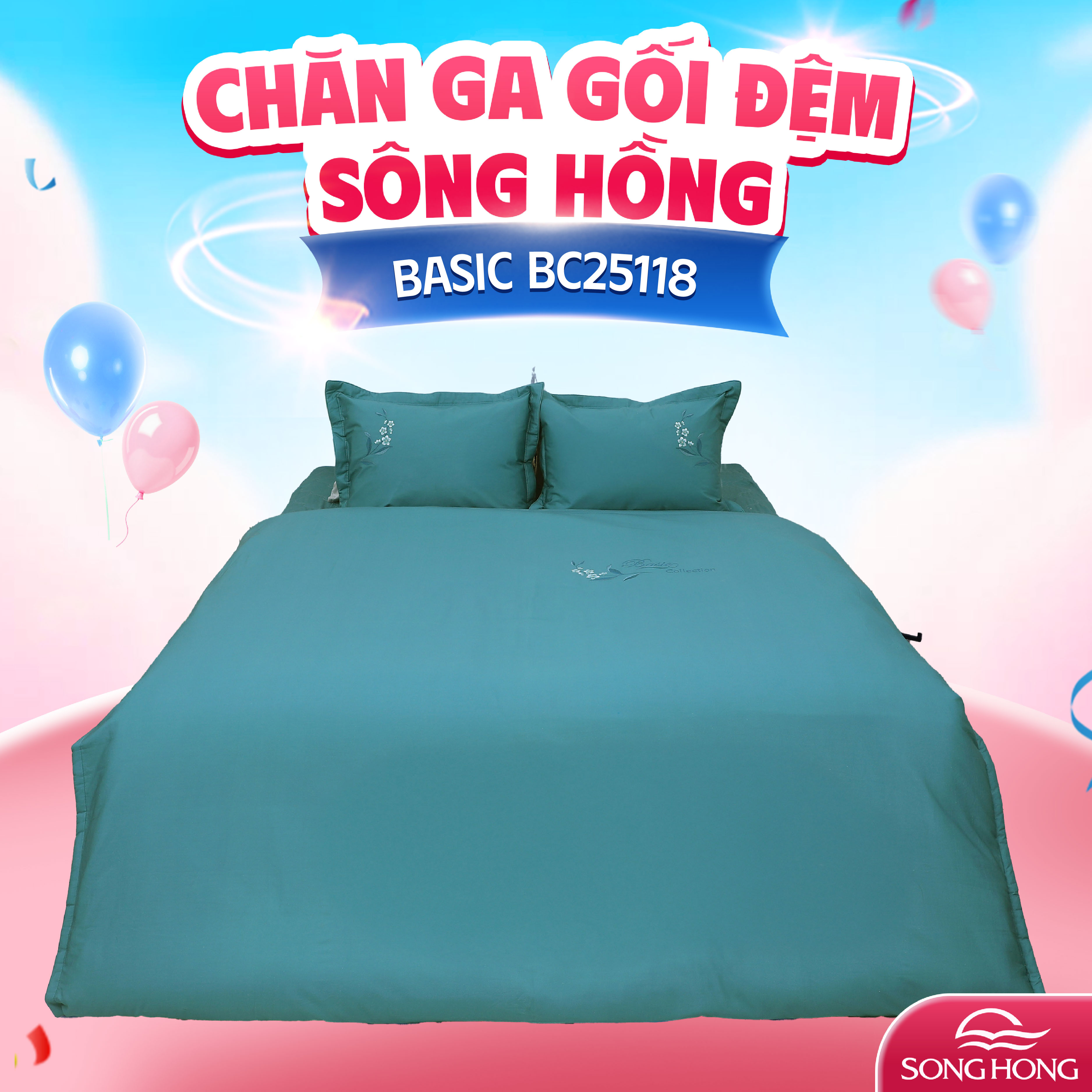 Chăn đông Sông Hồng Basic cotton BC25118