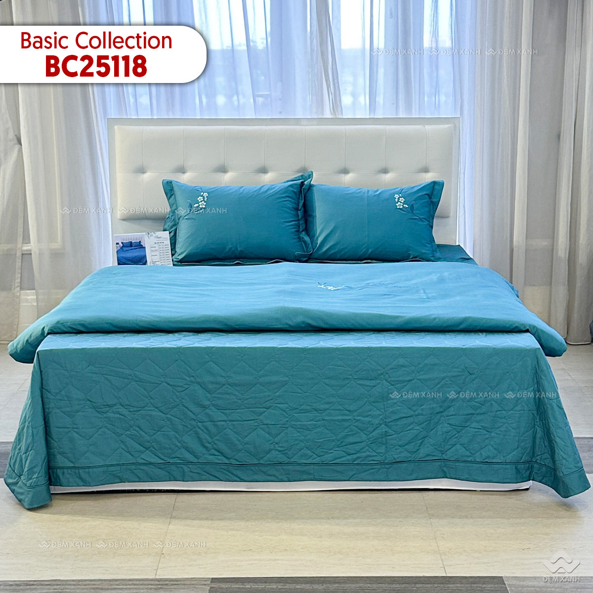 Chăn ga gối Sông Hồng Basic cotton BC25118