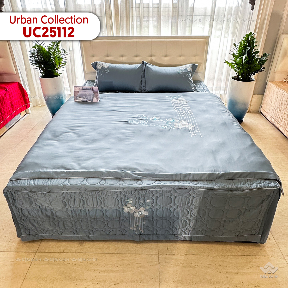Chăn ga gối sông hồng cao cấp Urban UC25112