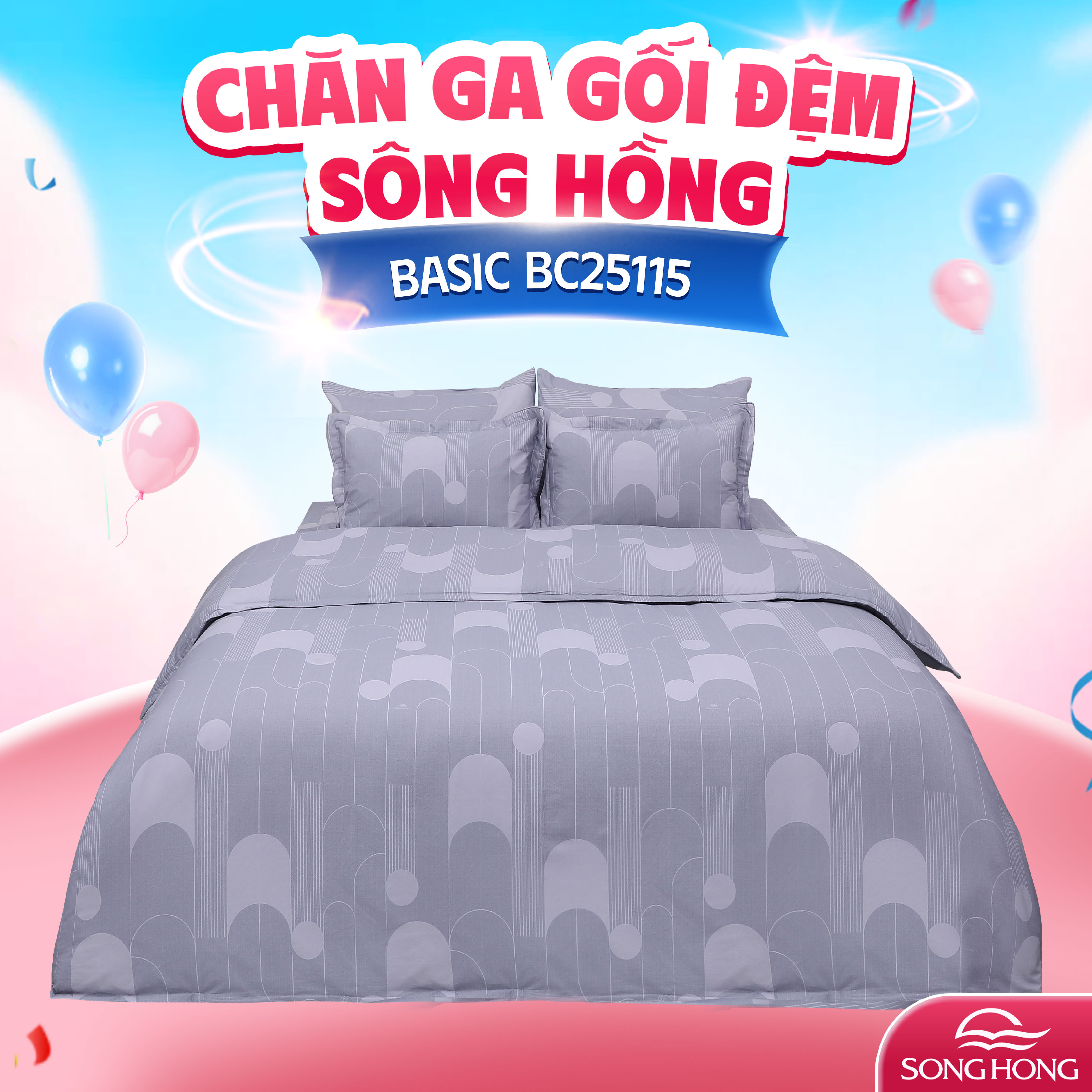 Chăn đông Sông Hồng Basic cotton BC25115