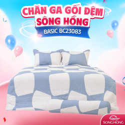 Vỏ chăn xuân thu Sông Hồng basic cotton BC23083