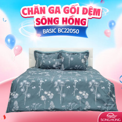 Vỏ chăn đông Sông Hồng basic cotton BC22050 150x210cm