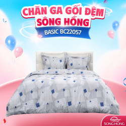 Vỏ chăn đông Sông Hồng basic cotton BC22057