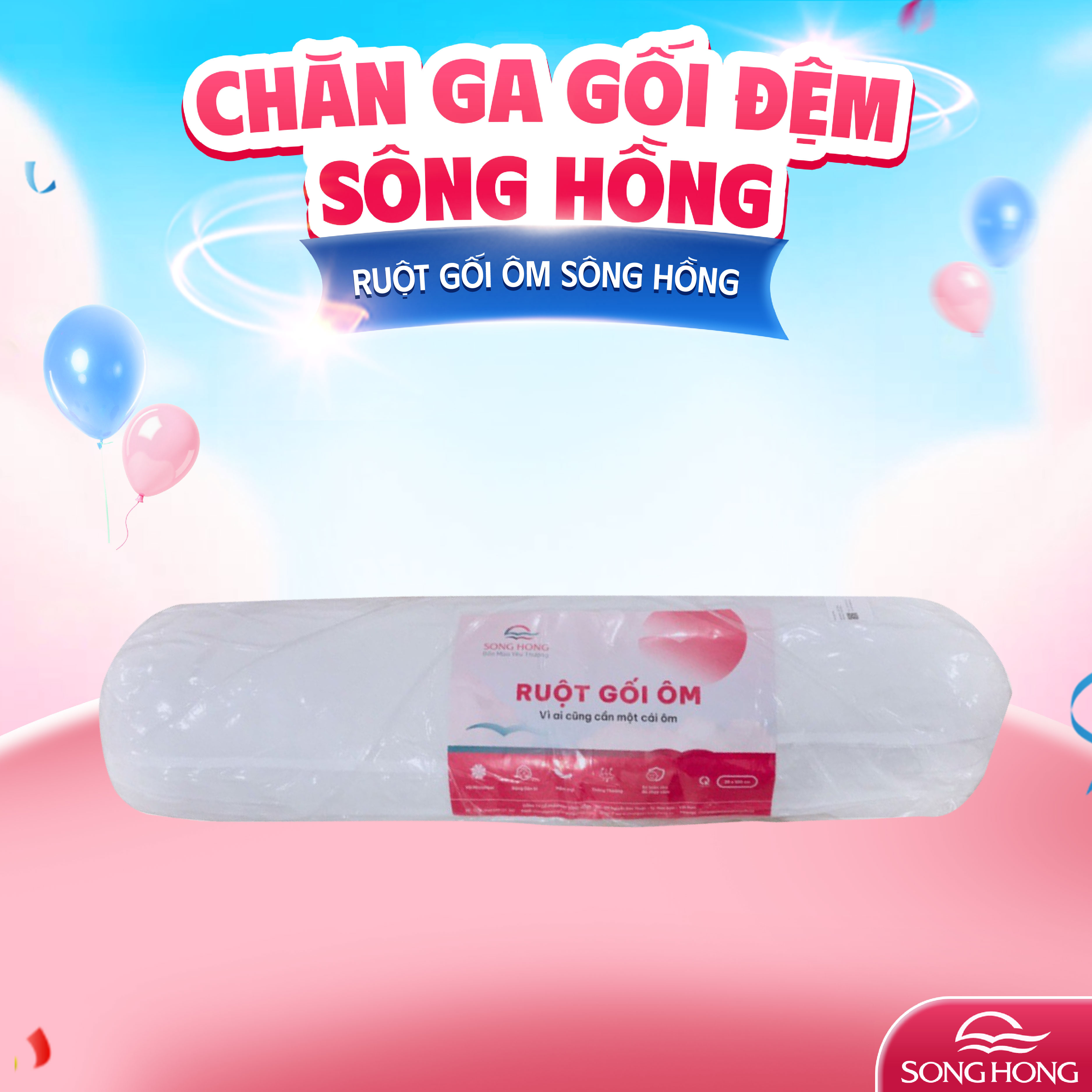Ruột gối ôm Sông Hồng