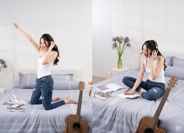 Chăn ga gối Sông Hồng Basic cotton BC22052