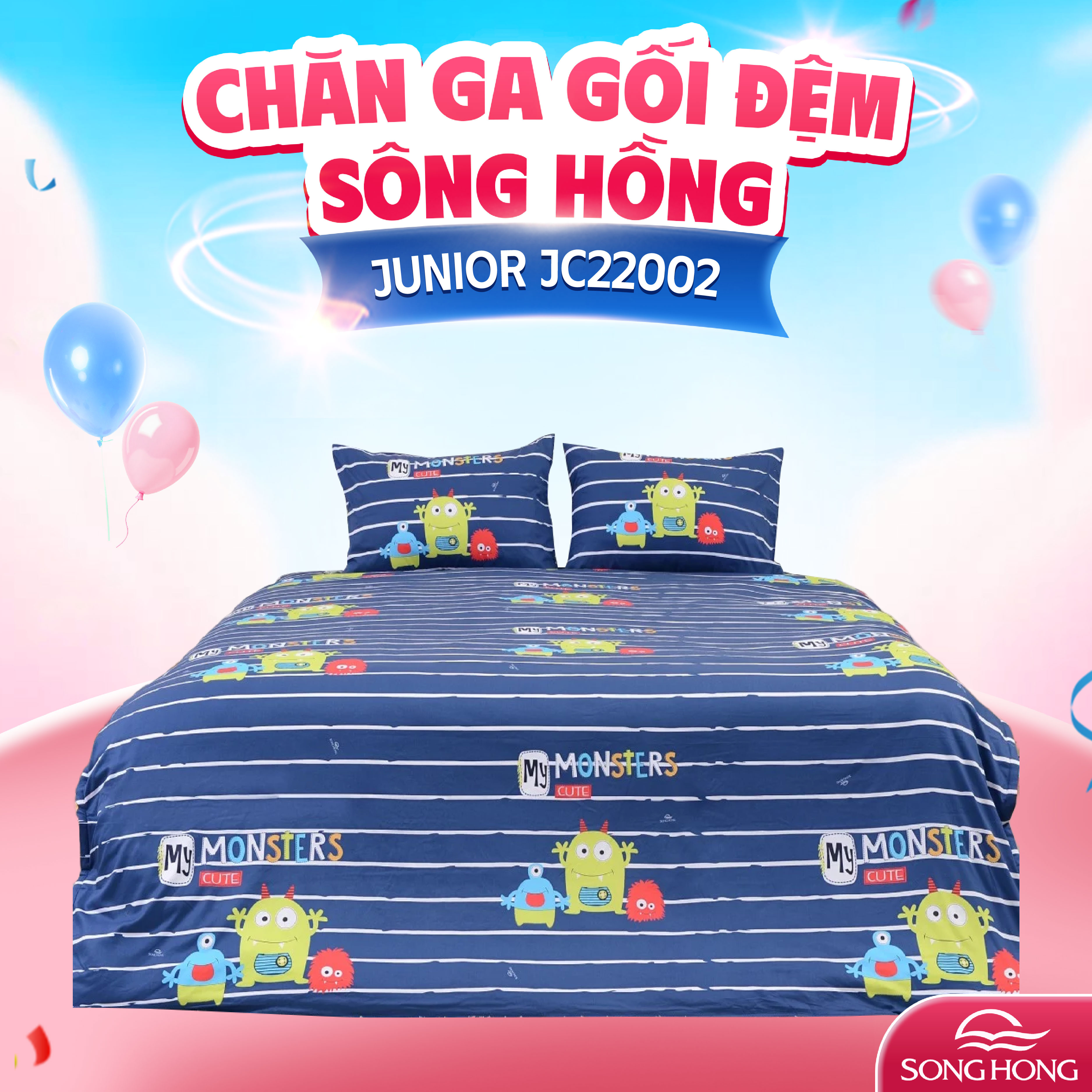 Chăn ga gối Sông Hồng Junior JC22002