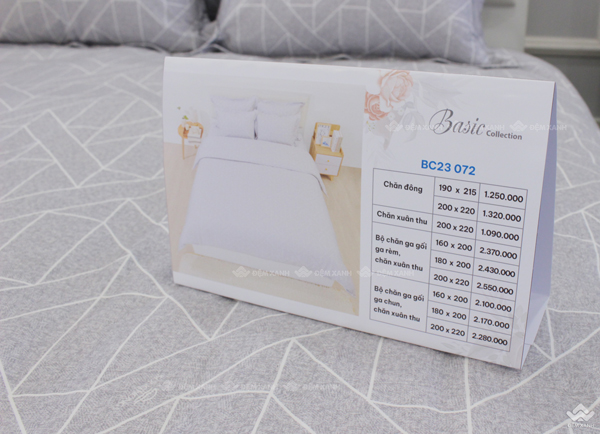 Chăn ga gối Sông Hồng Basic cotton BC23072