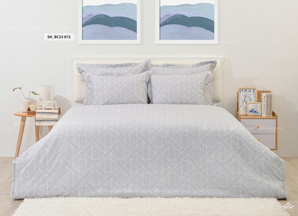Chăn ga gối Sông Hồng Basic cotton BC23072