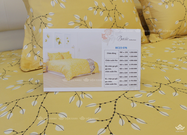 Chăn ga gối Sông Hồng Basic cotton BC23076