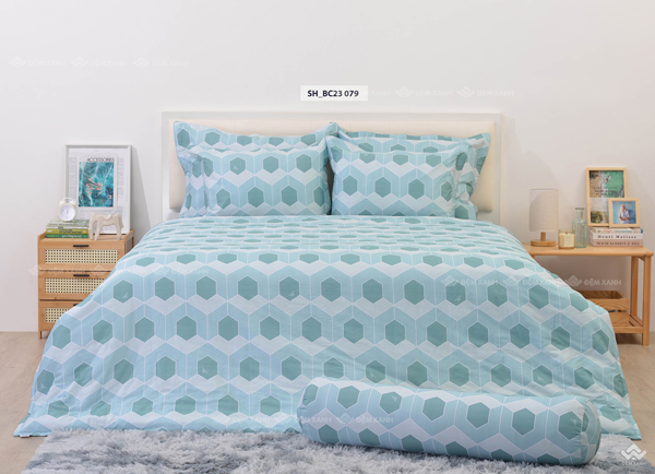 Chăn ga gối Sông Hồng Basic cotton BC23079