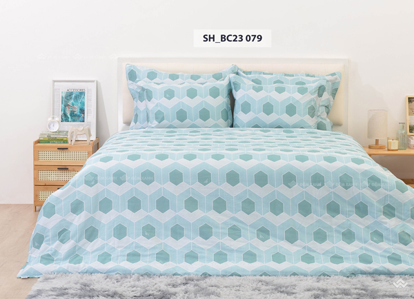 Chăn ga gối Sông Hồng Basic cotton BC23079