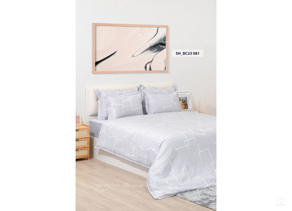 Chăn ga gối Sông Hồng Basic cotton BC23081