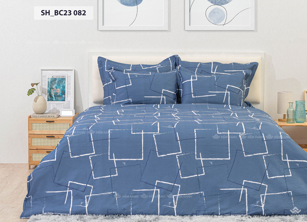 Chăn ga gối Sông Hồng Basic cotton BC23082