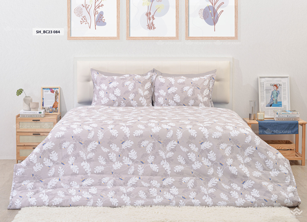 Chăn ga gối Sông Hồng Basic cotton BC23084