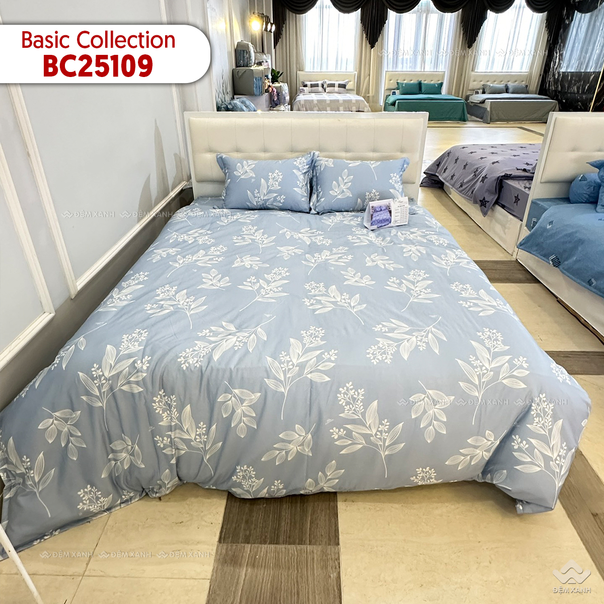 Chăn ga gối Sông Hồng Basic cotton BC25109 - Ảnh 2