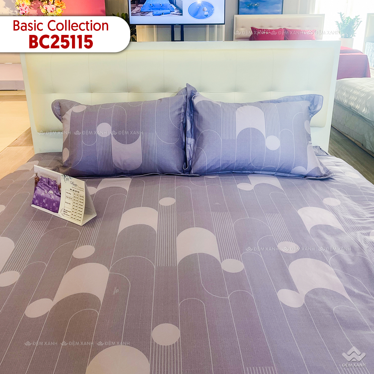 Chăn ga gối Sông Hồng Basic cotton BC25115 - Ảnh 4