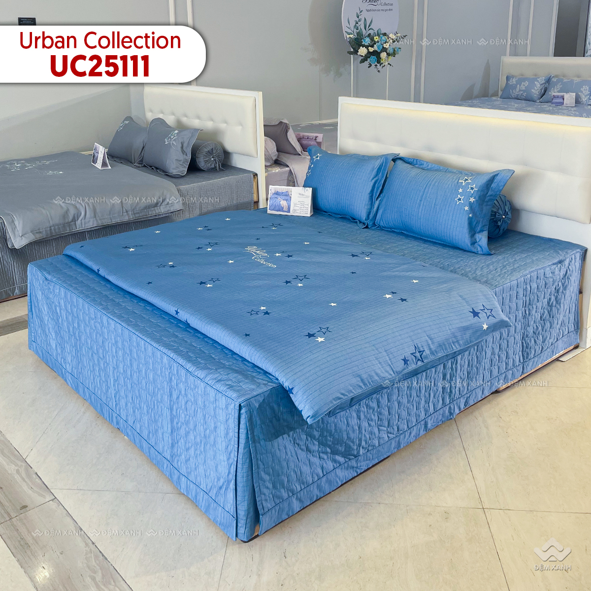 Chăn ga gối Sông Hồng cao cấp Urban UC25111 - Ảnh 3