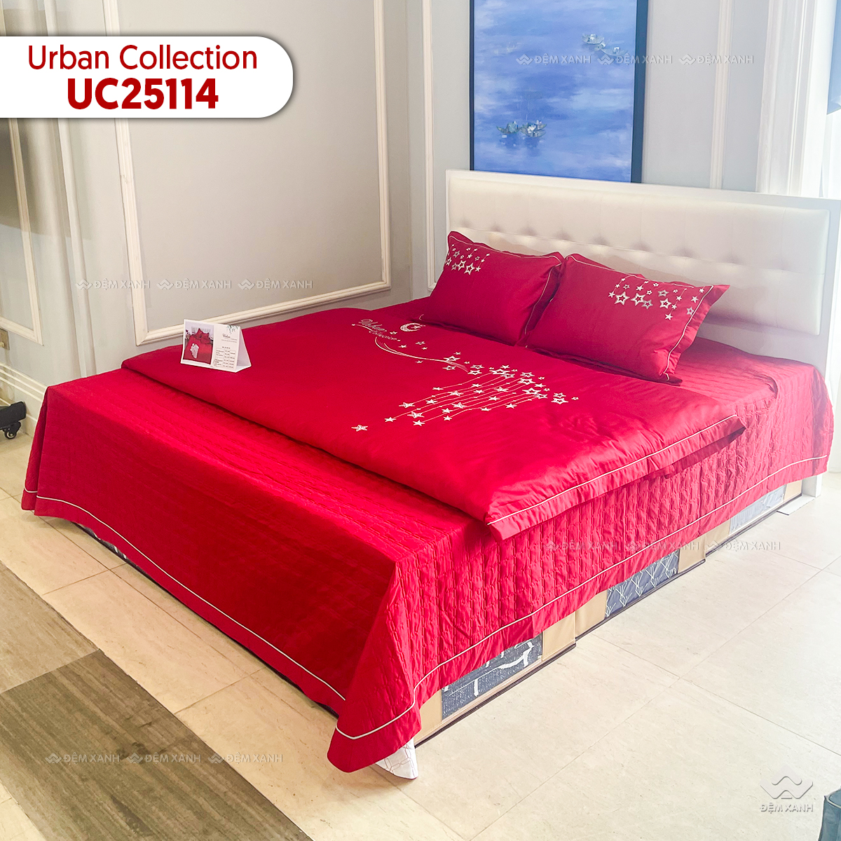 Chăn ga gối Sông Hồng cao cấp Urban UC25114 - Ảnh 3