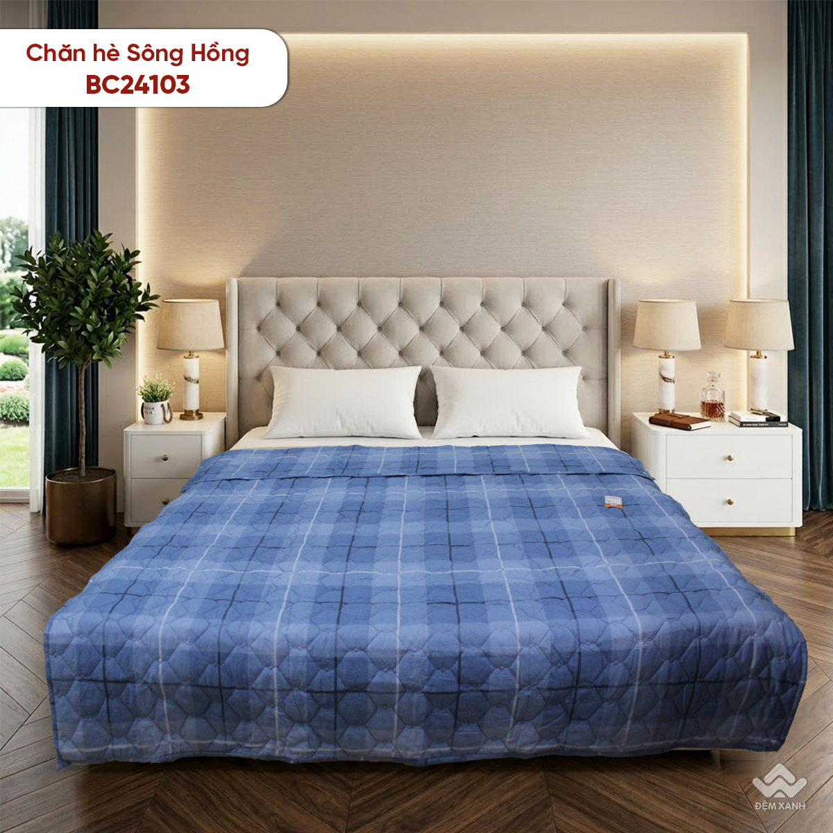 Chăn hè Sông Hồng cotton BC24103 - Ảnh 2