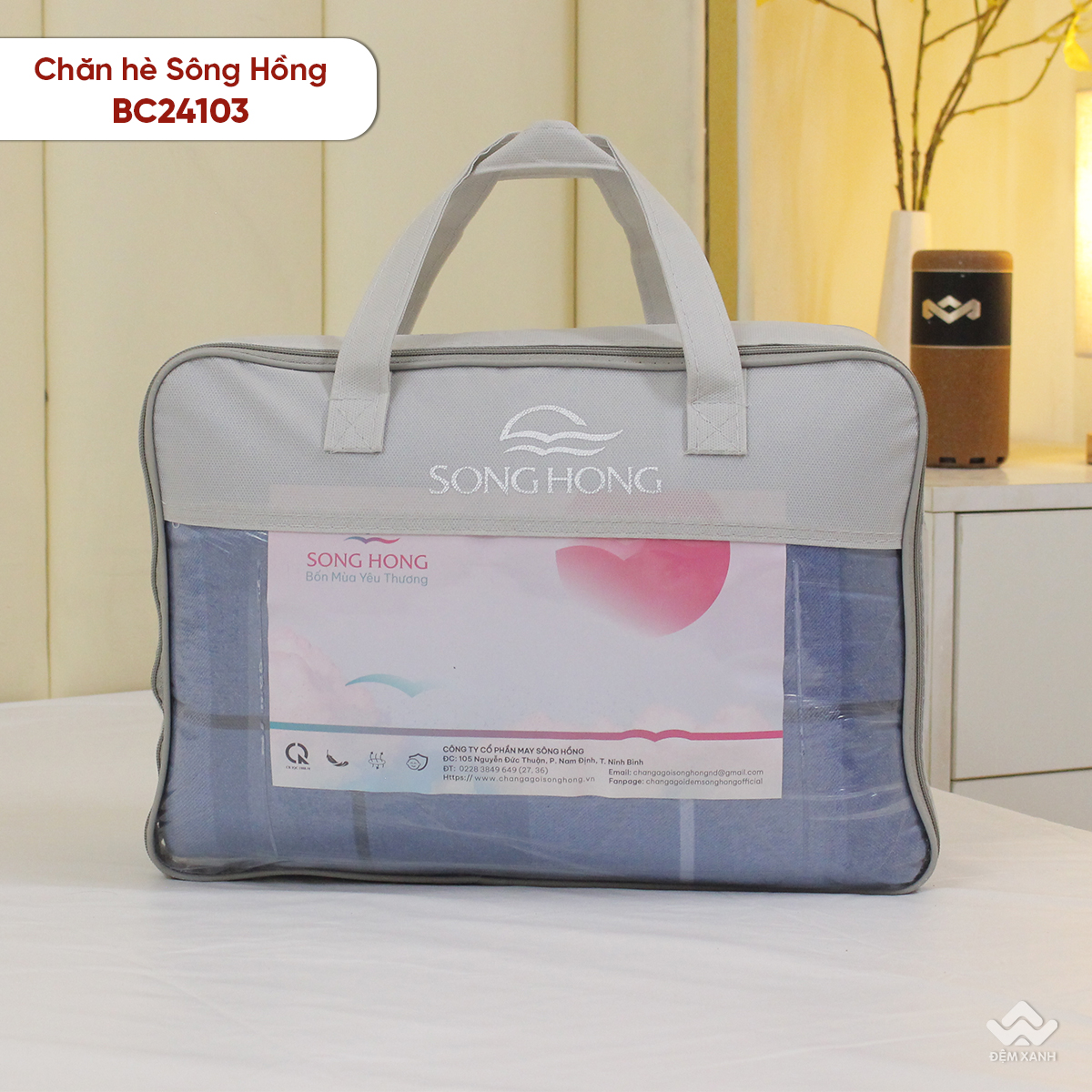 Chăn hè Sông Hồng cotton BC24103 - Ảnh 4