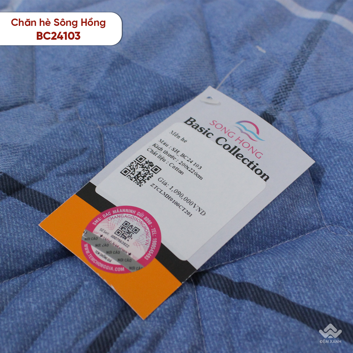 Chăn hè Sông Hồng cotton BC24103 - Ảnh 10