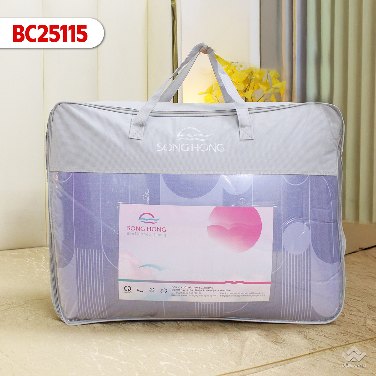 Chăn đông Sông Hồng cotton BC25115 - Ảnh 2