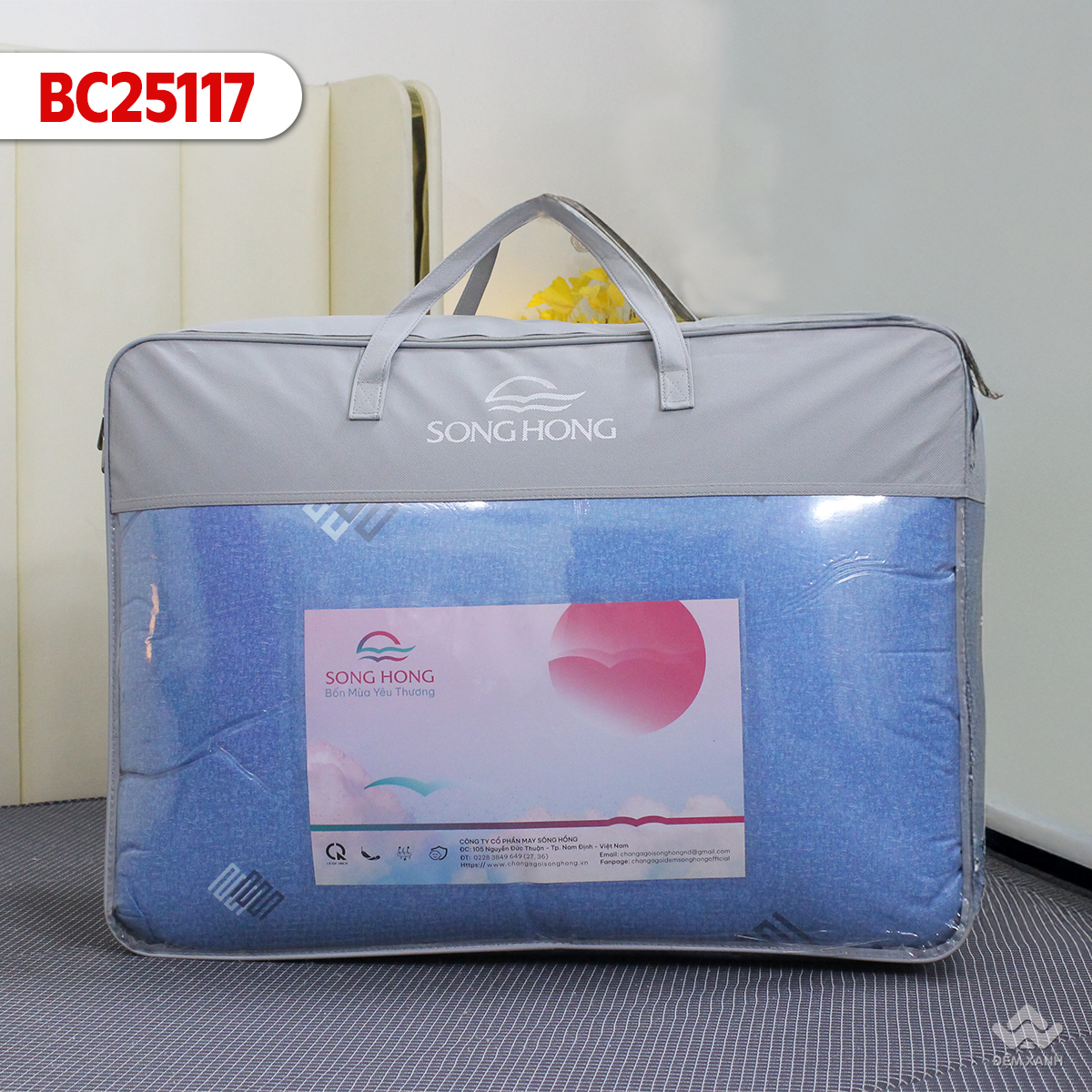 Chăn đông Sông Hồng cotton BC25117 - Ảnh 2