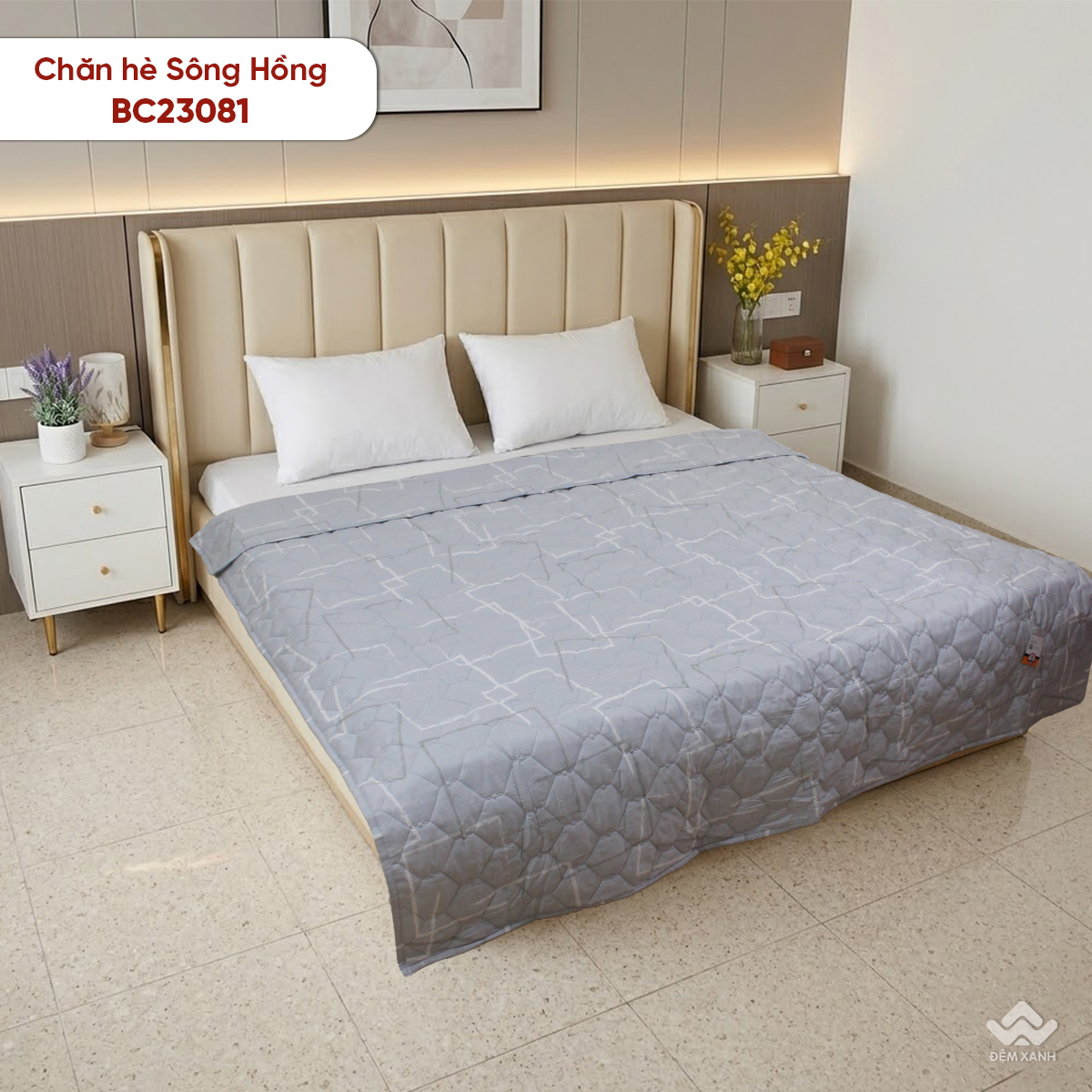 Chăn hè Sông Hồng cotton BC23081 - Ảnh 2