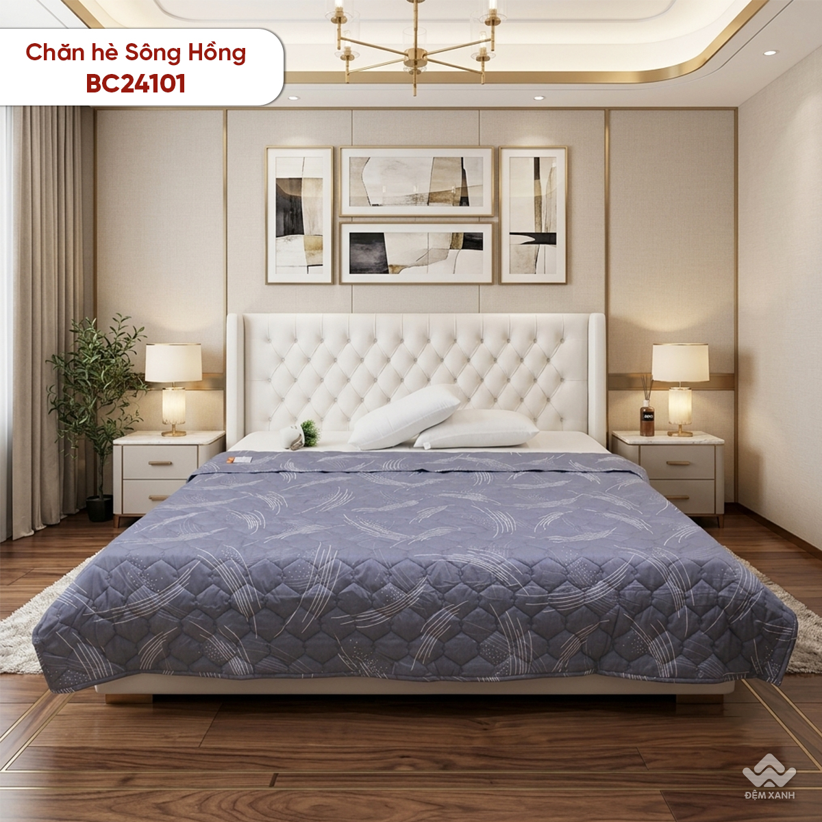 Chăn hè Sông Hồng cotton BC24101 - Ảnh 12